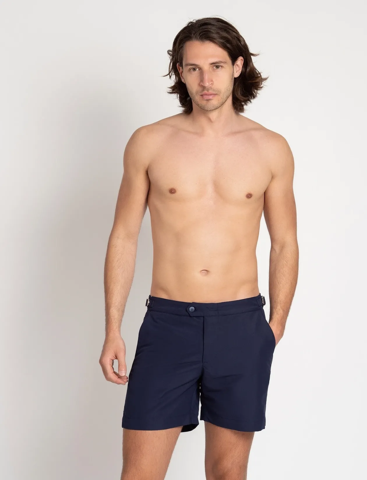 Tailored Swim Shorts Navy - Badebukser