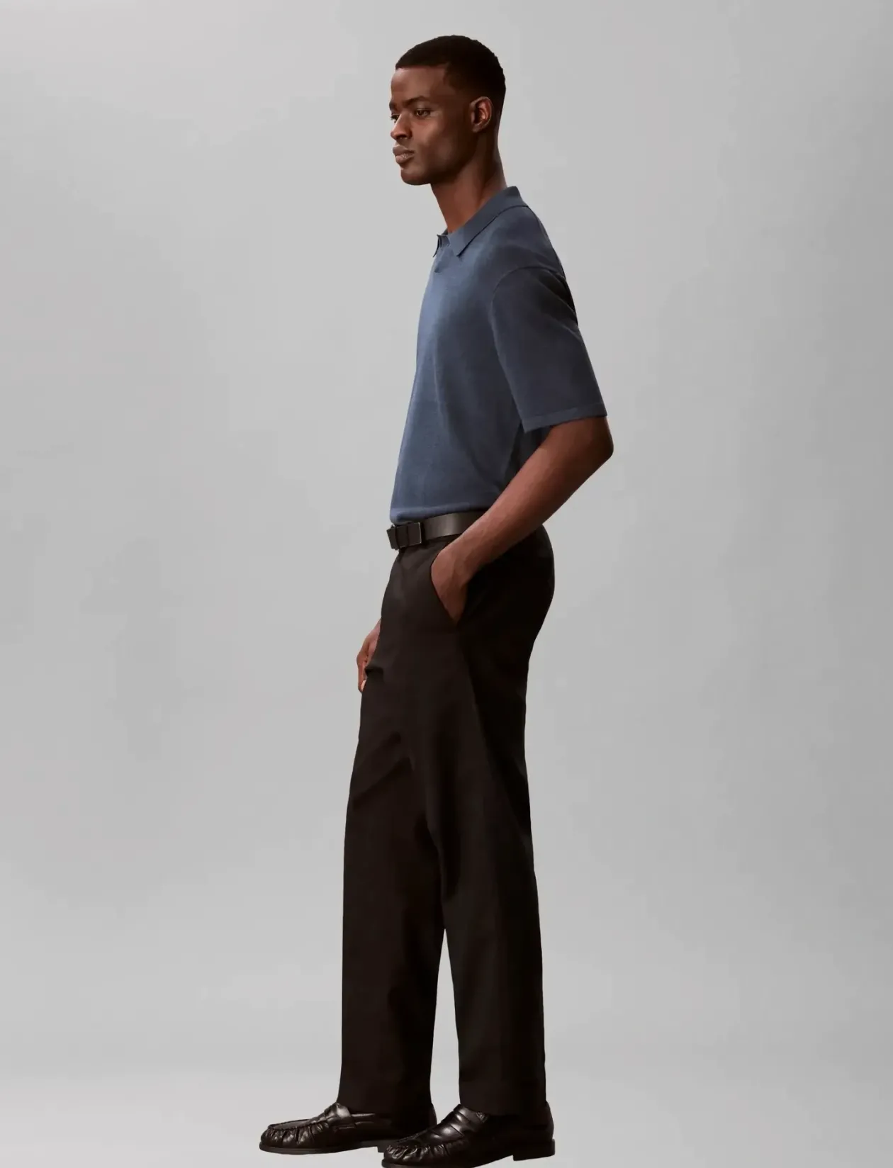 TAPERED LINEN LYOCELL PANT - Hørbukser