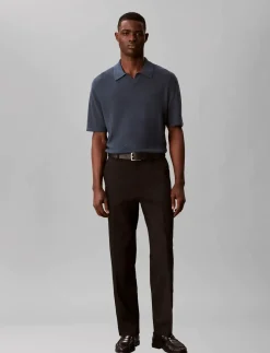 TAPERED LINEN LYOCELL PANT - Hørbukser