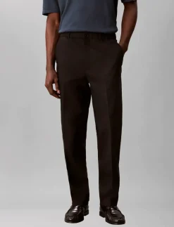 TAPERED LINEN LYOCELL PANT - Hørbukser