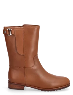 Tasha Calfskin Boot - Flade ankelstøvler