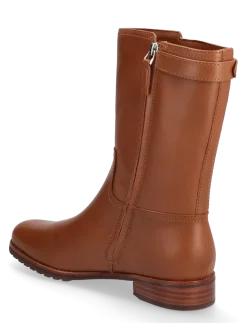 Tasha Calfskin Boot - Flade ankelstøvler