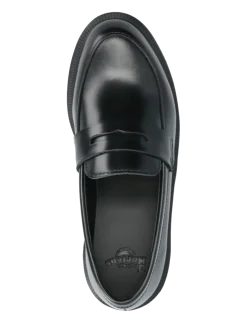 Temara Black Polished Smooth - Loafers med hæl