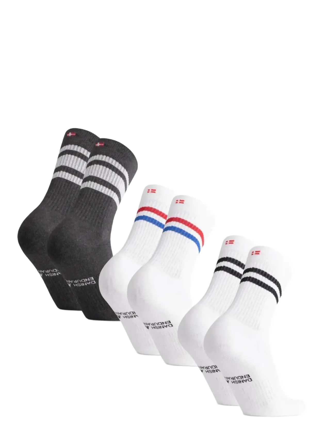 Tennis Crew Socks 3-pack - Strømper