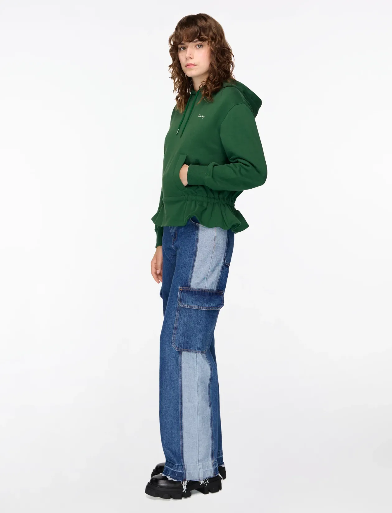 2430 Terry, Cinched Waist Sweatshir - Hættetrøjer