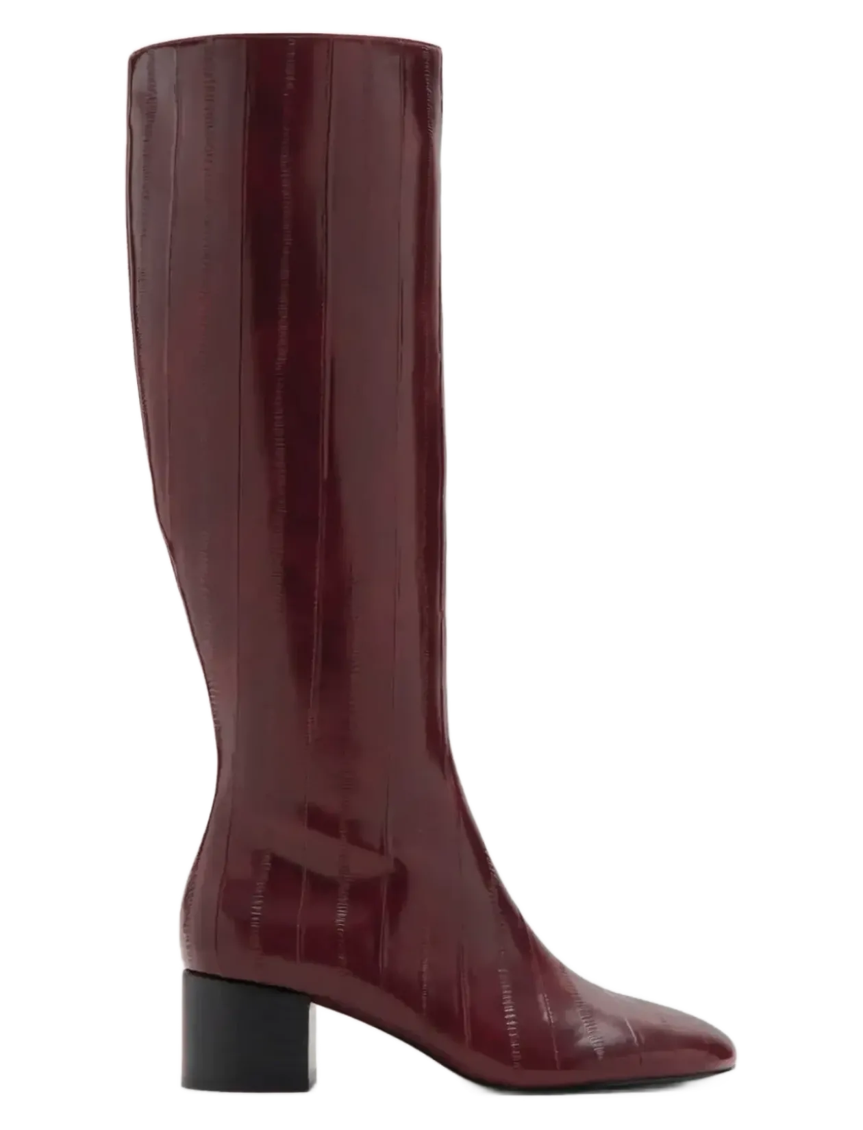Textured heeled boots - Varmforede sko