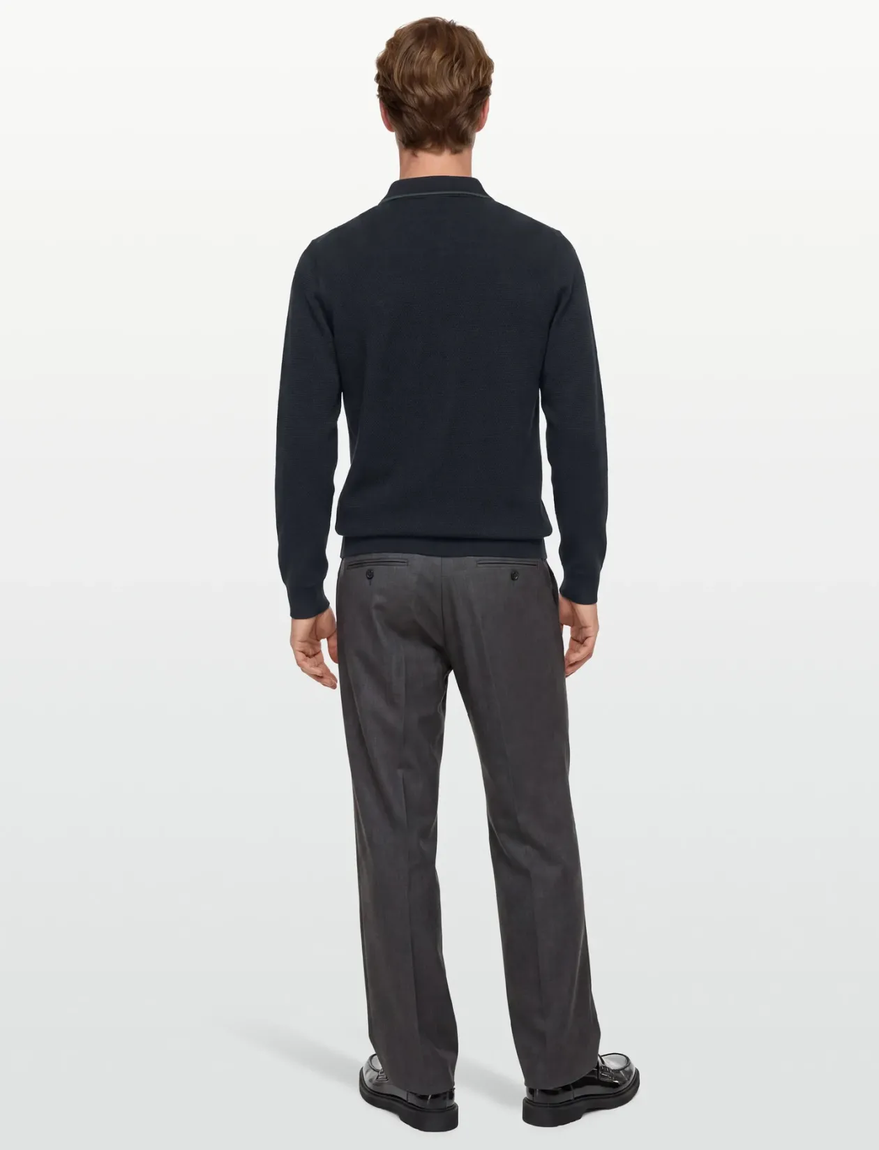 TEXTURED LS POLO - Langærmede