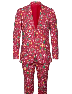 The Awesome Christmas Suit Rød - Jakkesæt