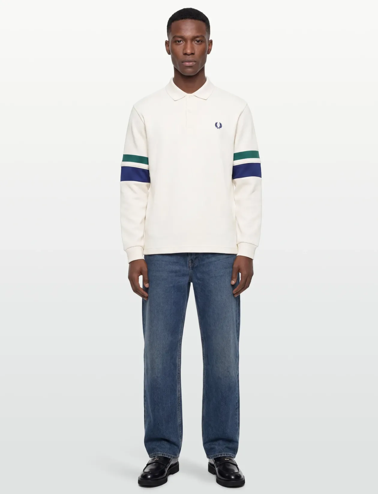 TIPPED SLEEVE COLLARED SWEAT - Polostrik