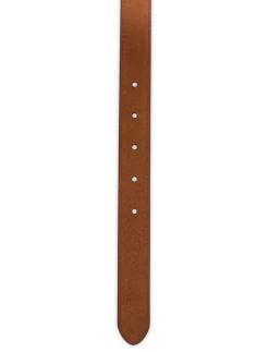 Tooled-Buckle Leather Belt - Bælter