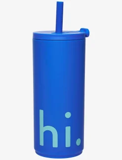 Travel cup with straw with soft coating - Termoflasker & termokrus
