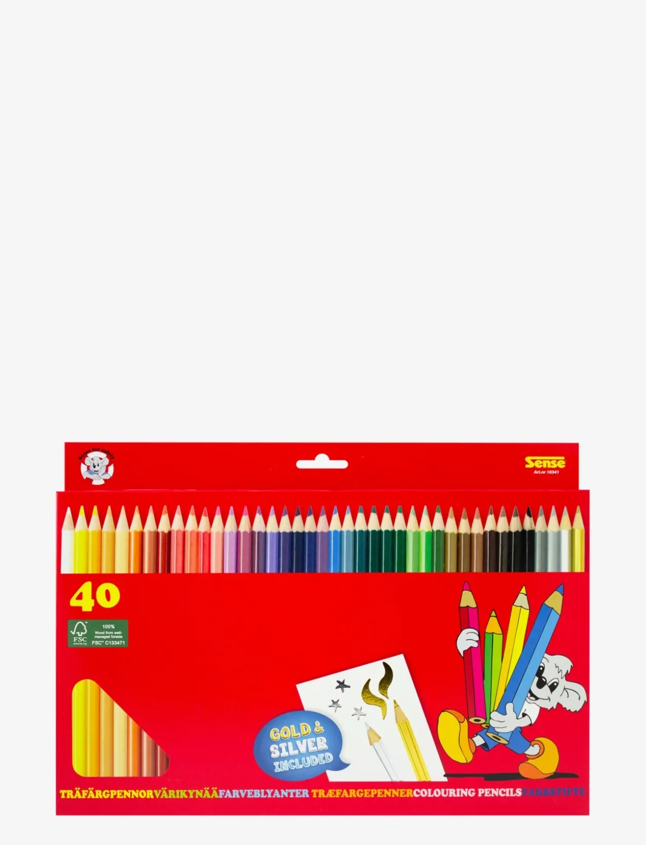 TRÄFÄRGPENNOR 40-P FSC - Farveblyanter