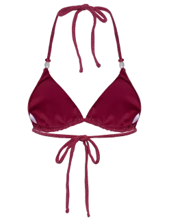 Triangle Glittery Bikini Top - Trekantsbikinier