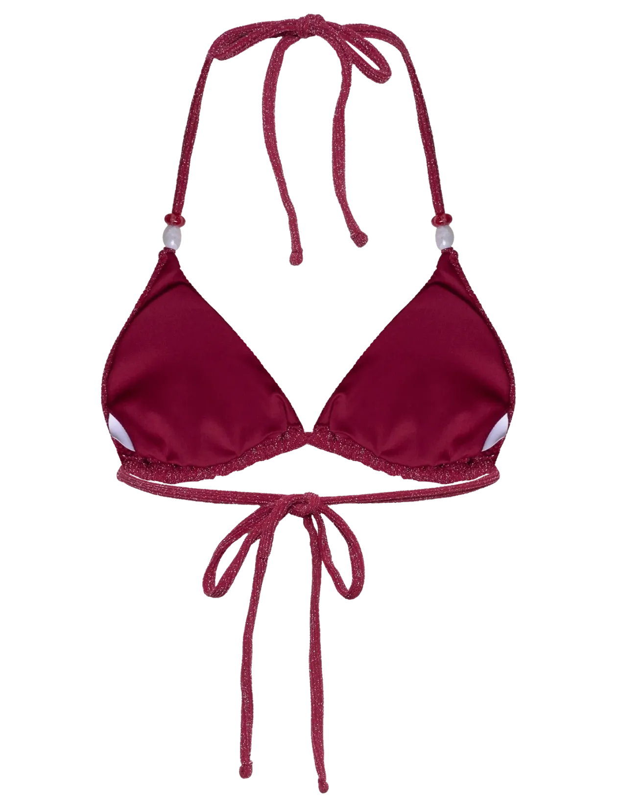 Triangle Glittery Bikini Top - Trekantsbikinier
