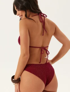 Triangle Glittery Bikini Top - Trekantsbikinier