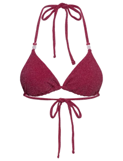 Triangle Glittery Bikini Top - Trekantsbikinier