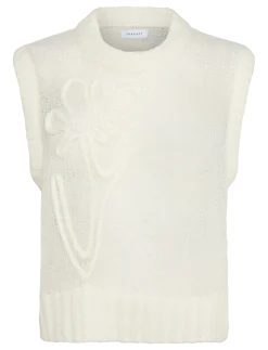 TSJOSEPHINE EMB. SL O-NECK VEST - Strikveste