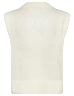 TSJOSEPHINE EMB. SL O-NECK VEST - Strikveste