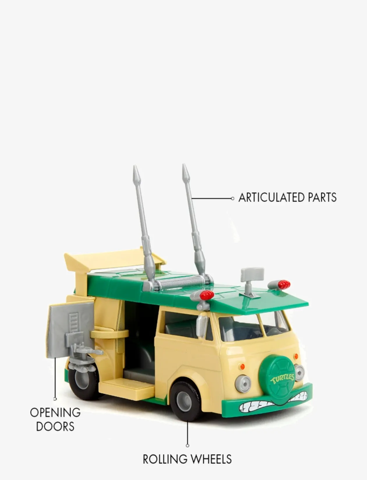 Turtles Sköldpaddsbil Party Wagon 1:32 - Legetøjsbiler