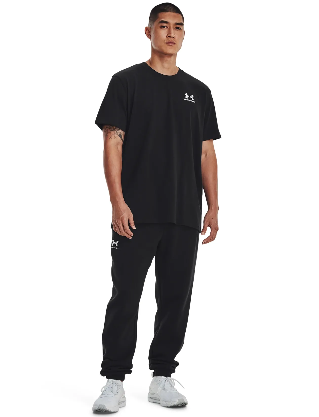 UA M LOGO EMB HEAVYWEIGHT SS - T-shirts