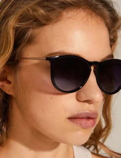 VANILLE sunglasses black/gold - Round Frame