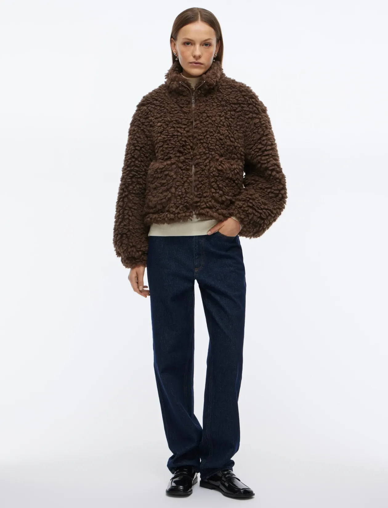 VIFIOLA L/S SHORT JACKET - Fake Fur