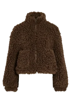VIFIOLA L/S SHORT JACKET - Fake Fur