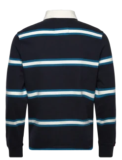 VINTAGE ATHLETIC STRIPE RUGBY - Langærmede