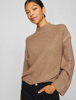 VISIGGA L/S STITCH KNIT PULLOVER/KA - Strik