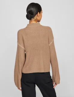 VISIGGA L/S STITCH KNIT PULLOVER/KA - Strik