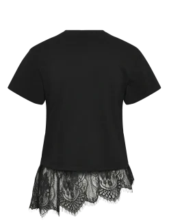 VMBRIT SS O-NECK LACE T-SHIRT JRS EXP - T-shirts