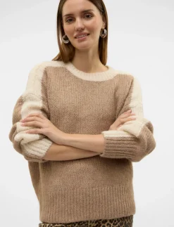 VMCORDELIA LS O-NECK PULLOVER GA - Strik