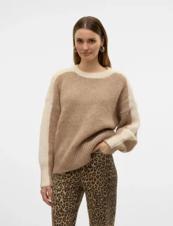 VMCORDELIA LS O-NECK PULLOVER GA - Strik