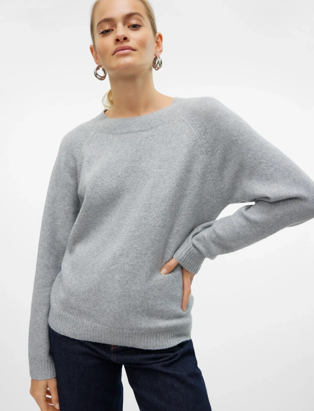 VMDOFFY LS O-NECK BLOUSE GA NOOS - Trøjer