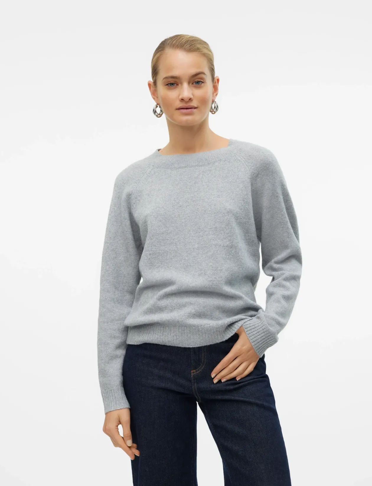 VMDOFFY LS O-NECK BLOUSE GA NOOS - Trøjer