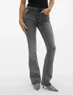 VMFLASH MR FLARED JEANS LI213 GA NOOS - Flared jeans