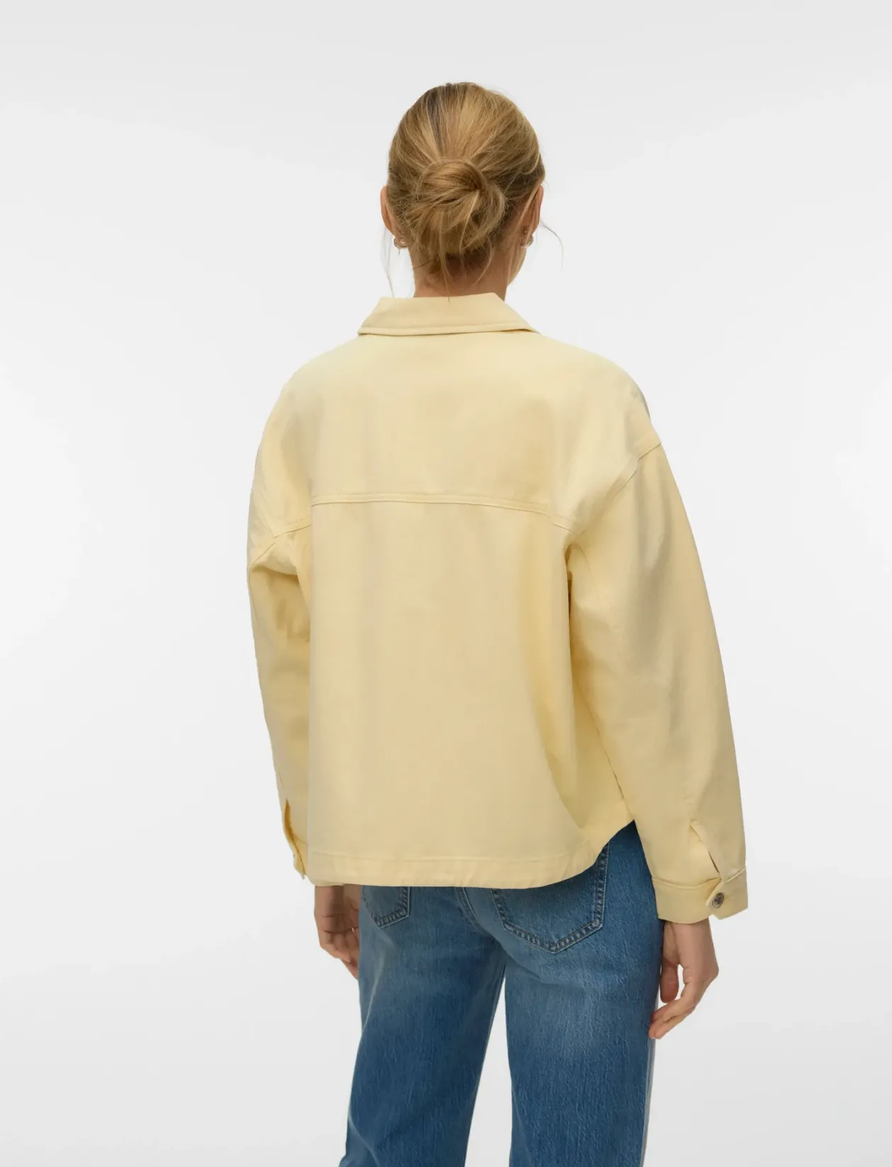 VMJAMIE LS DENIM SHACKET MIX GA NOOS - Lette jakker