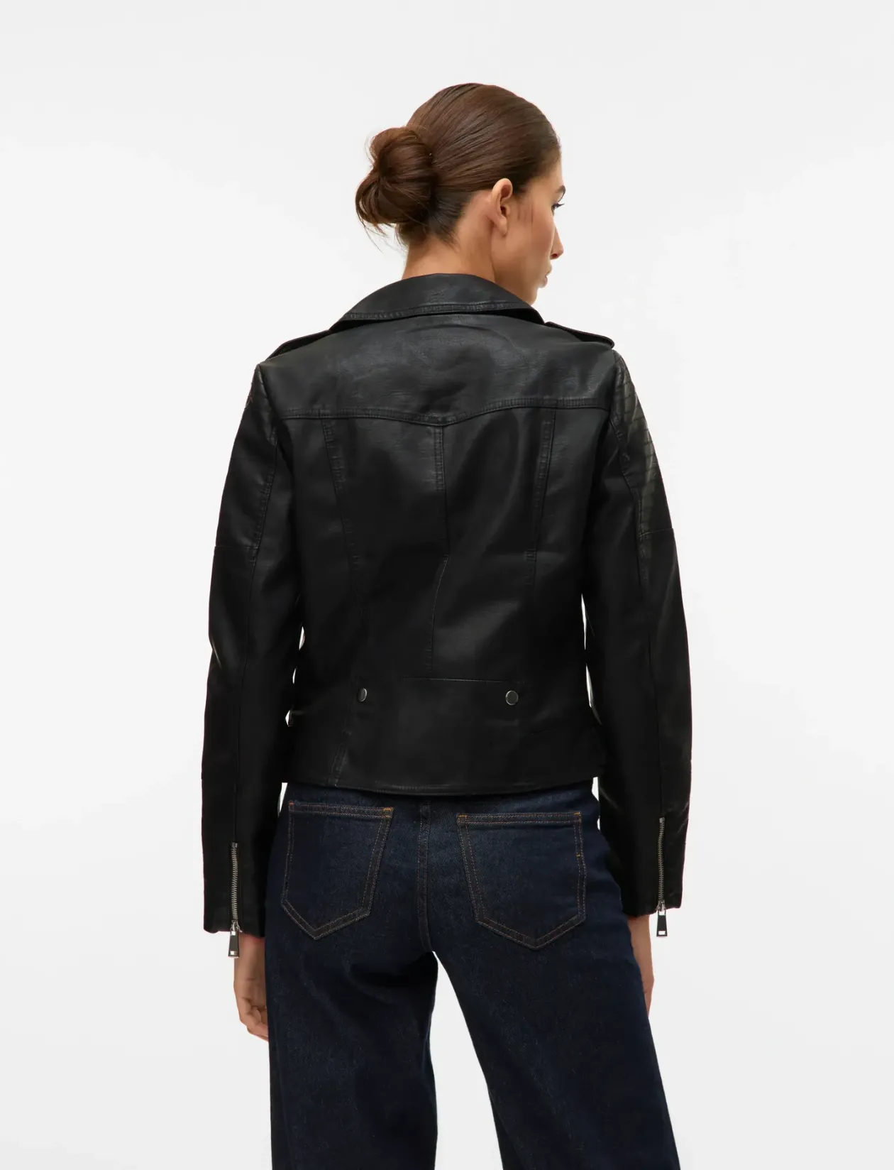 VMKERRIULTRA SHORT COATED JACKET NOOS - Læderjakker