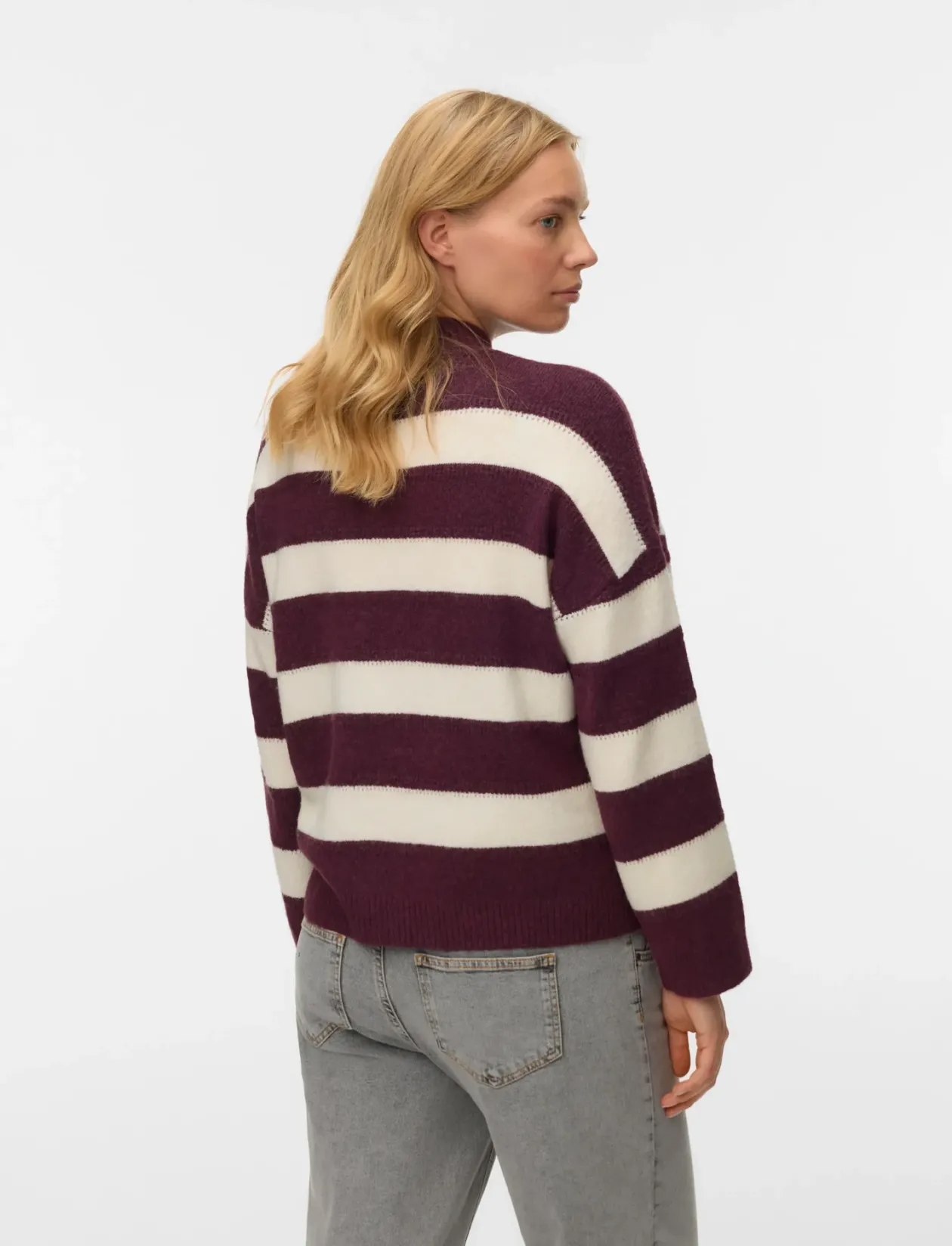 VMMINEZ LS HIGHNECK SHORT PULLOVER - Strik