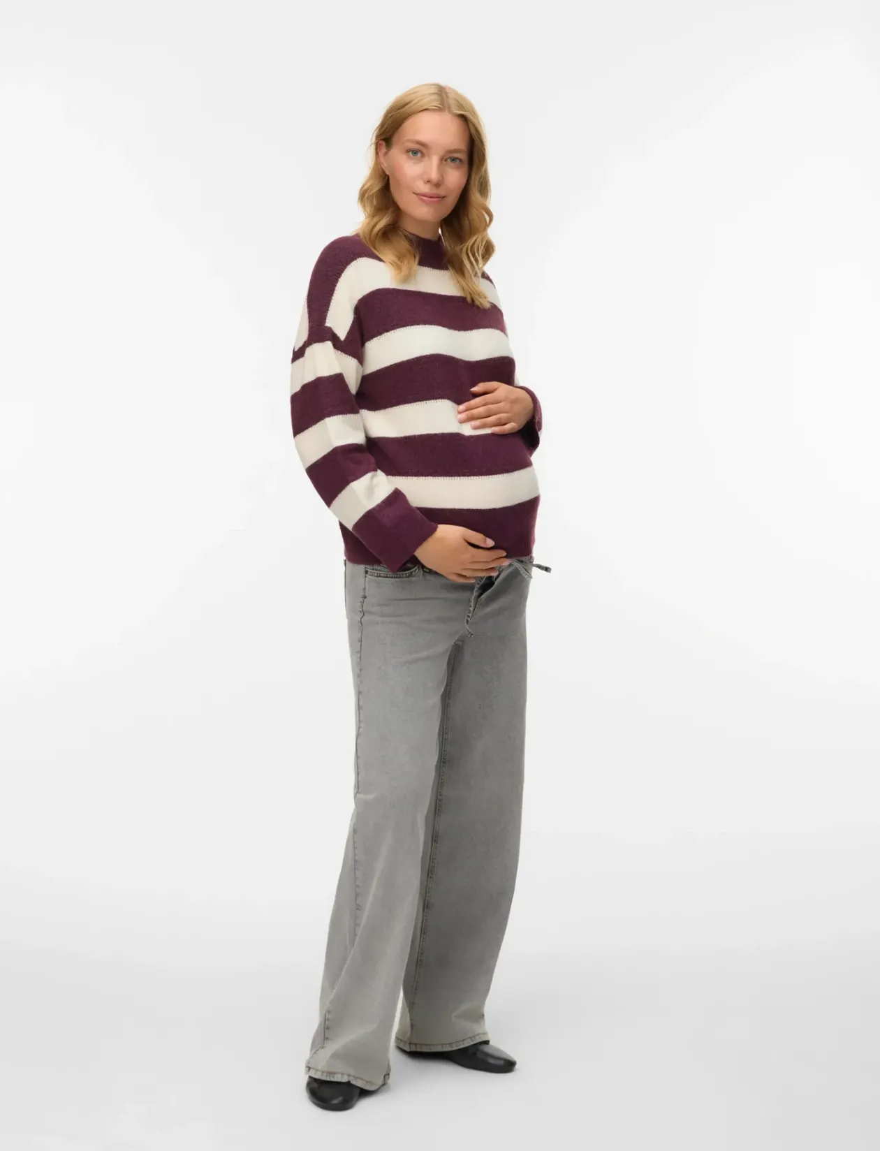 VMMINEZ LS HIGHNECK SHORT PULLOVER - Strik