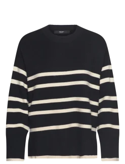VMMSABA LS O-NECK STRIPE PULLOVER GA - Trøjer