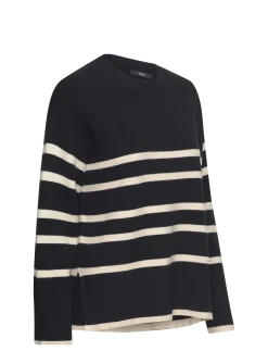 VMMSABA LS O-NECK STRIPE PULLOVER GA - Trøjer