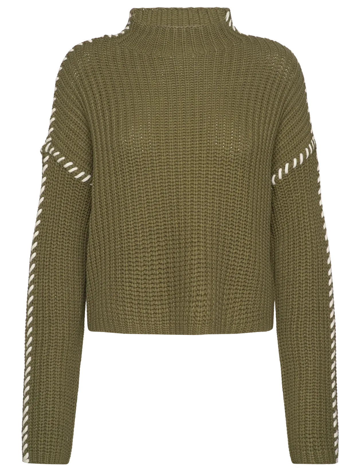 VMNEWCREAM LS FUNNELNECK PULLOVER BOO - Strik
