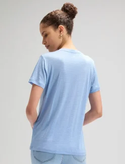 V NECK TEE - T-shirts