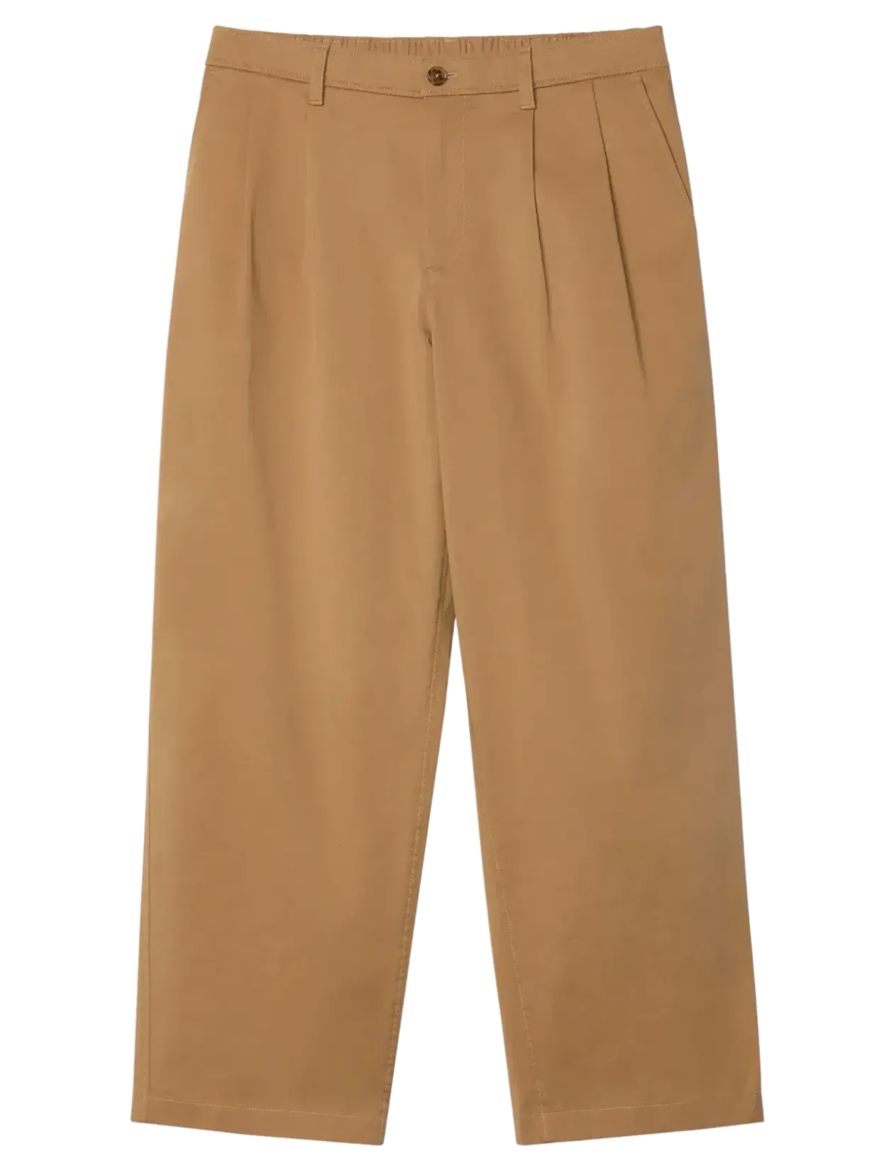 WASHED COMFORT COTTON HALF ELAST - Casual