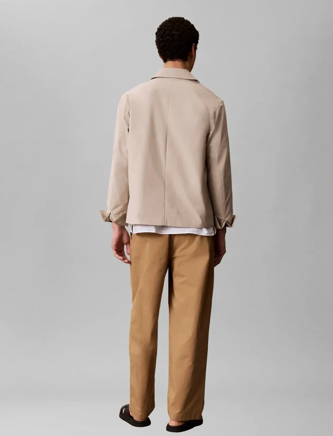 WASHED COMFORT COTTON HALF ELAST - Casual