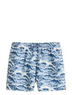 WAVES PRINT SWIM SHORTS - Badebukser