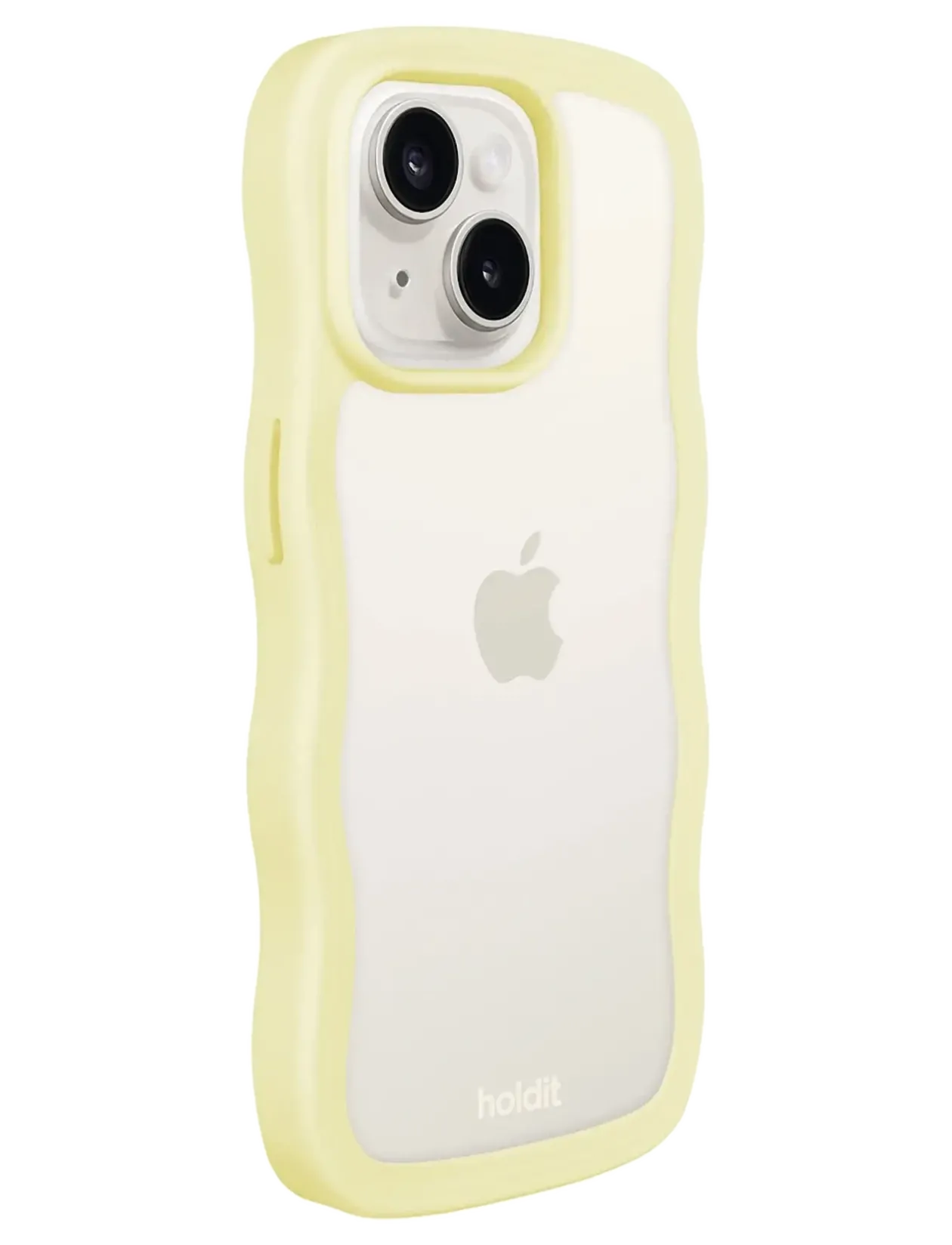 Wavy Case iPhone Lemonade/Transparent - Mobil cover