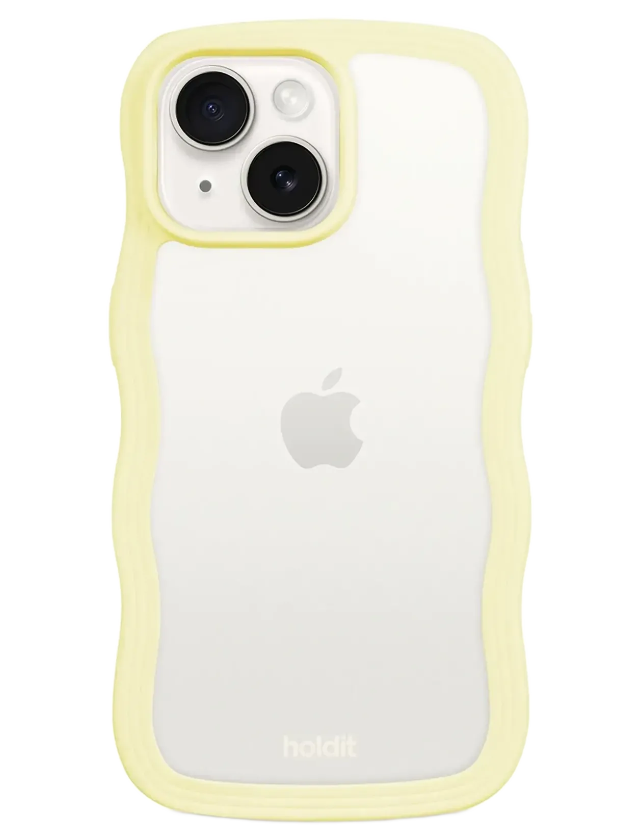 Wavy Case iPhone Lemonade/Transparent - Mobil cover
