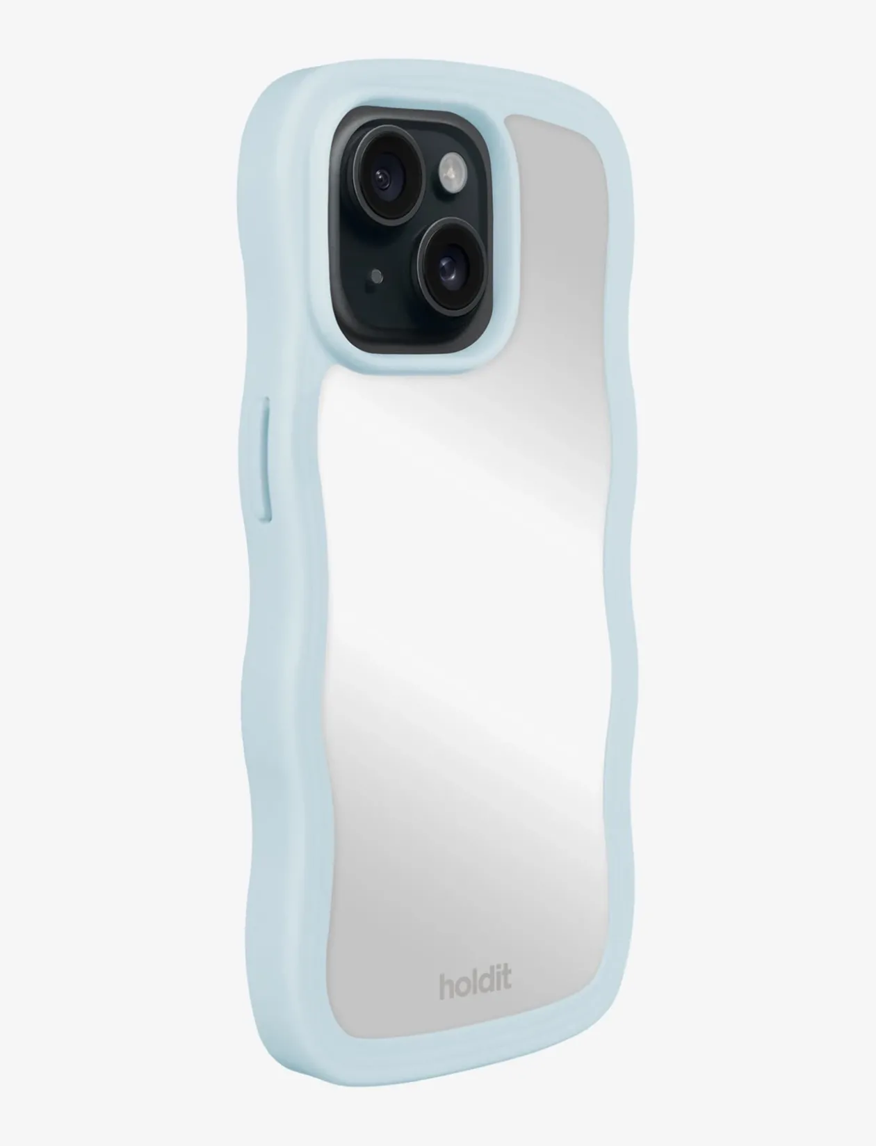 Wavy Case iPhone Mineral Blue/Mirror - Mobil cover